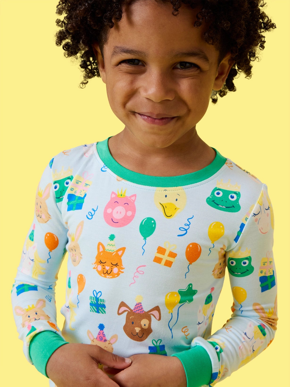 Birthday Party Animals Long Sleeve Set
