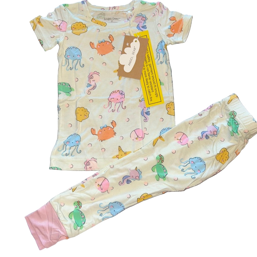 Cute Sea Creatures Short Sleeve Set