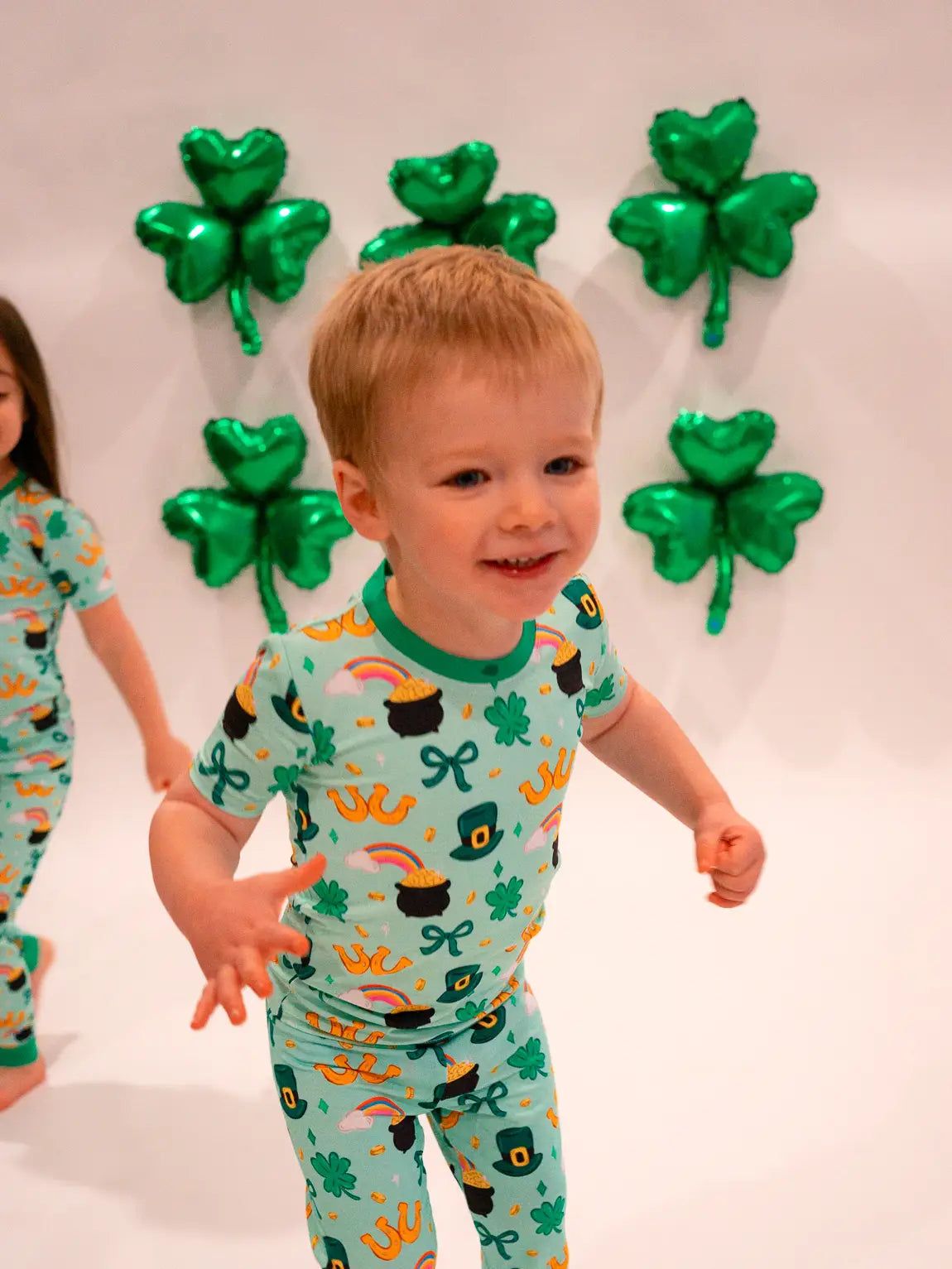 Shamrock Snuggles Short Sleeve Set