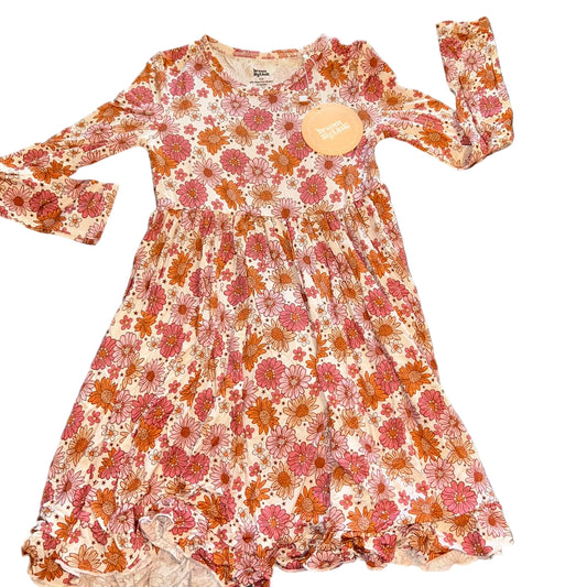Daisy Garden Long Sleeve Twirl Dress