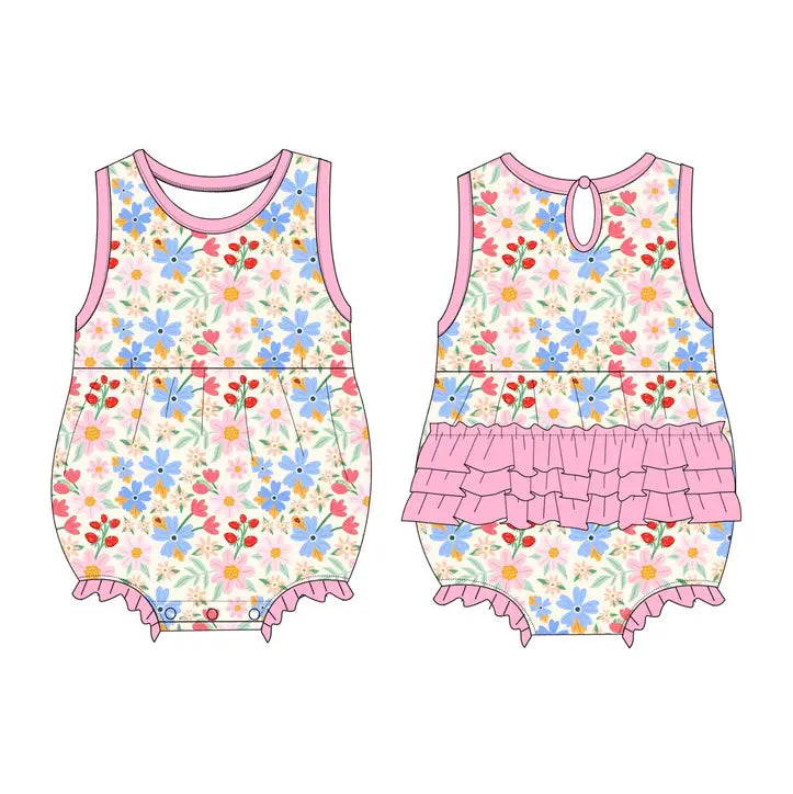 Strawberry Fields Bubble Romper