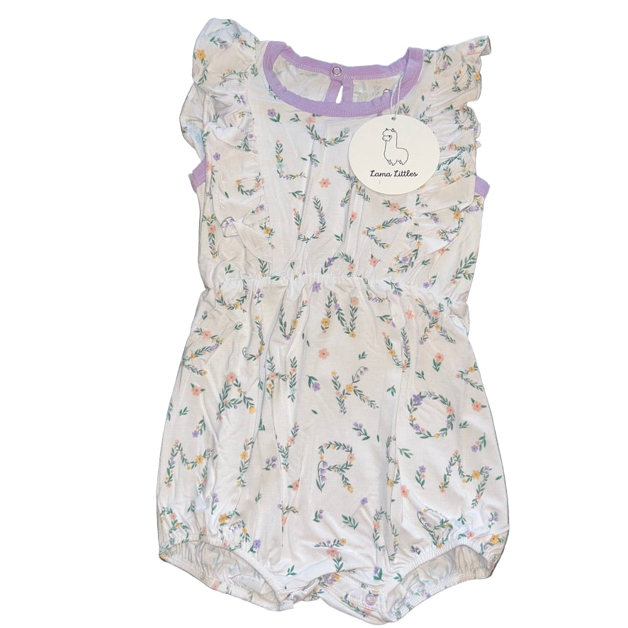 Blooming ABC's Bubble Romper