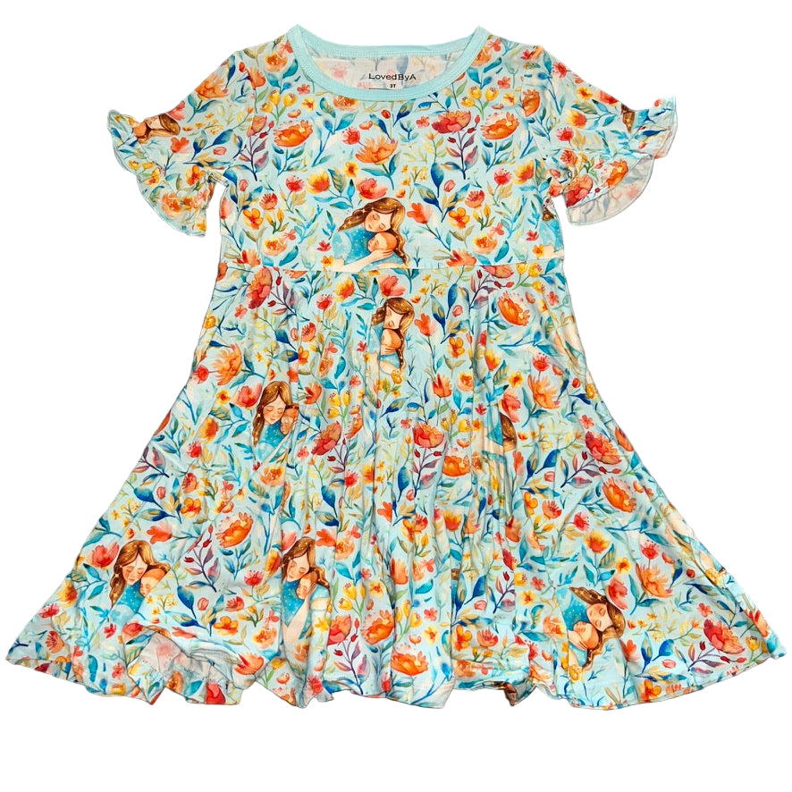 Blossoming Mama Short Sleeve Twirl Dress