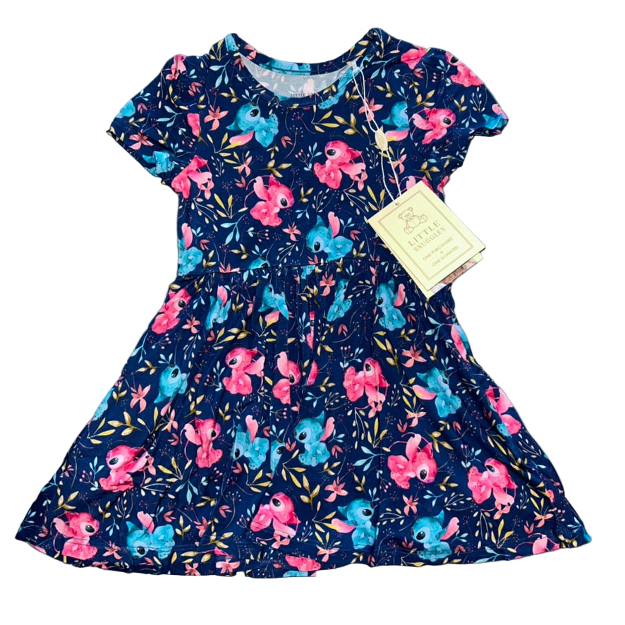Ohana Gardens Short Sleeve Twirl Dress