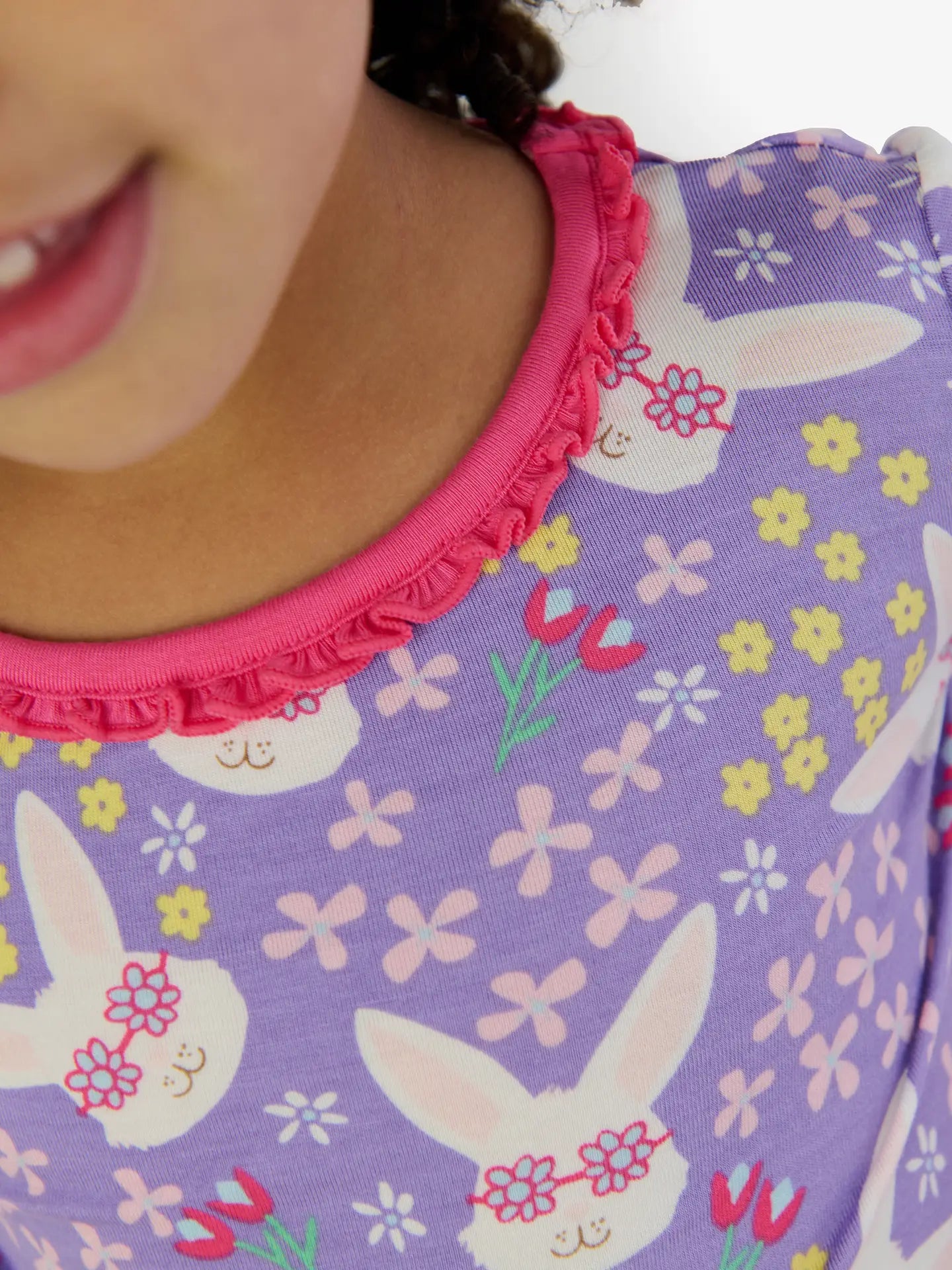 Purple Sunny Bunnies Long Sleeve Set