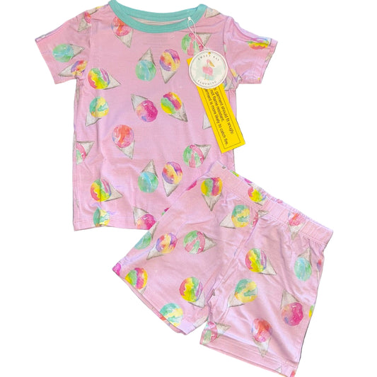 Pink Snowcones Shorts Set