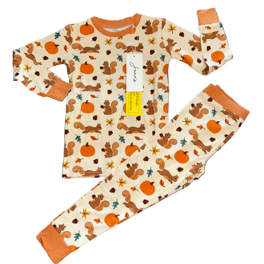 Oh Nuts, It’s Bedtime! Long Sleeve Set