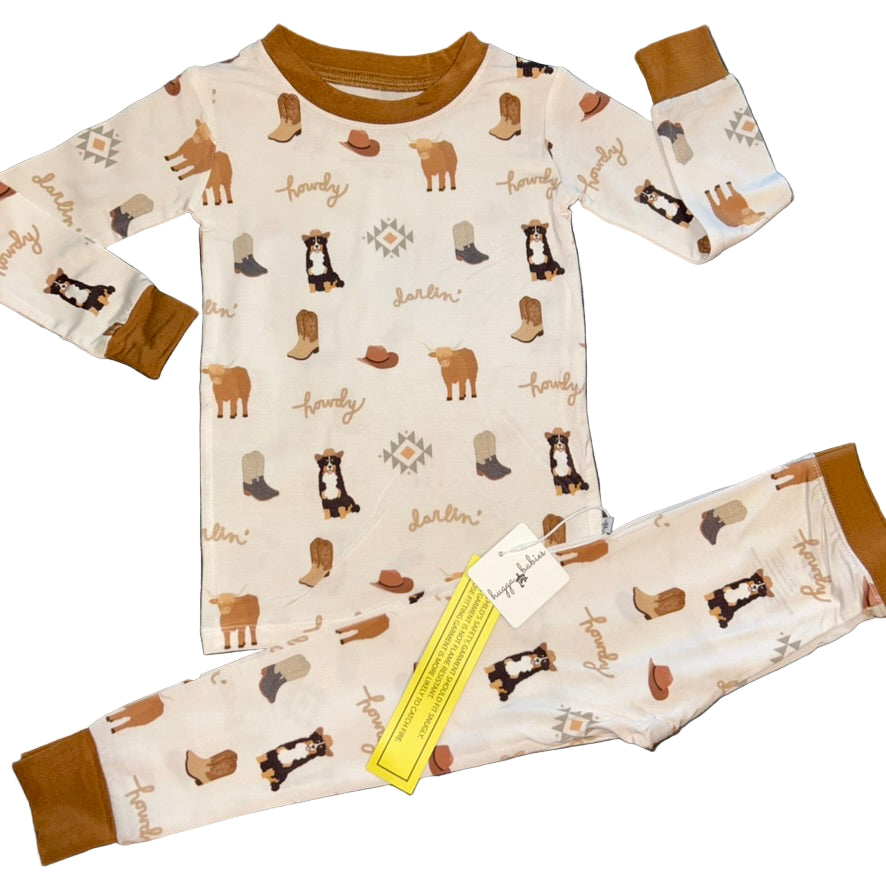 Bedtime Buckaroo Long Sleeve Set
