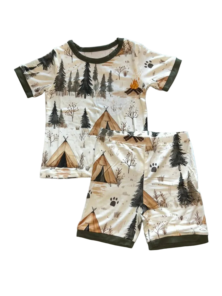 Bear Creek Camp Shorts Set