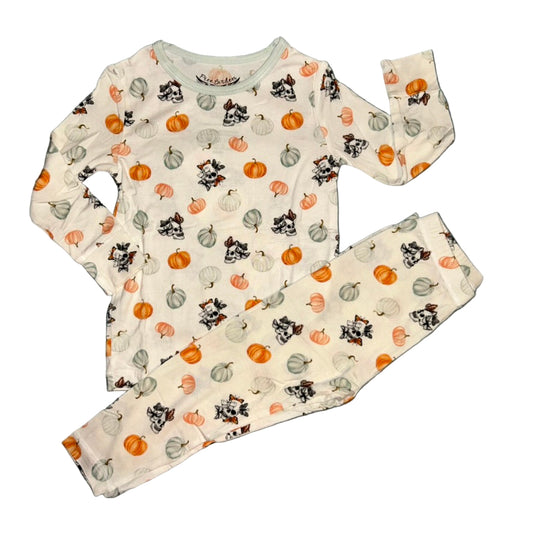 Pumpkin Garden of Moths & Skulls Long Sleeve Set
