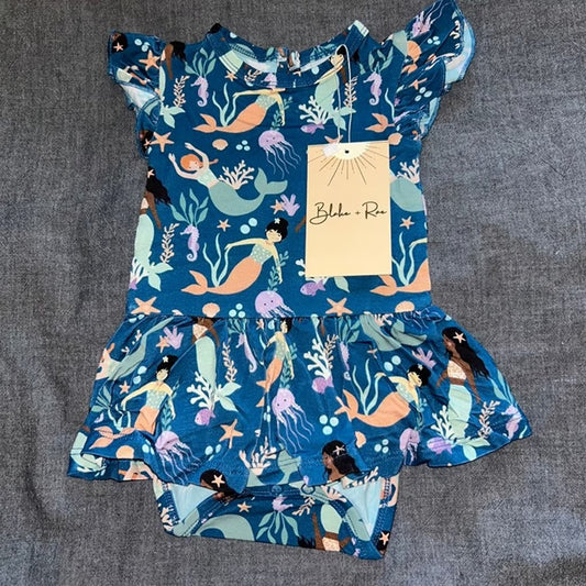 Mermaid Cove Bodysuit Twirl Dress