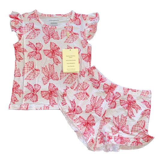 Lovin' Bows Flutter Sleeve and Shorts Set