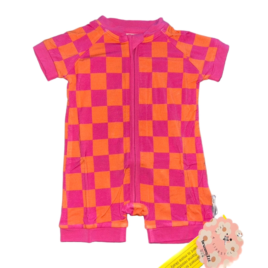 Neon Dreams Checkers Shorty
