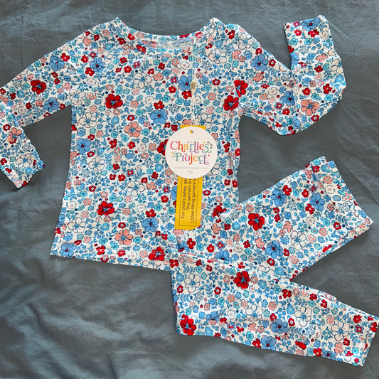 Independence Floral Long Sleeve Set