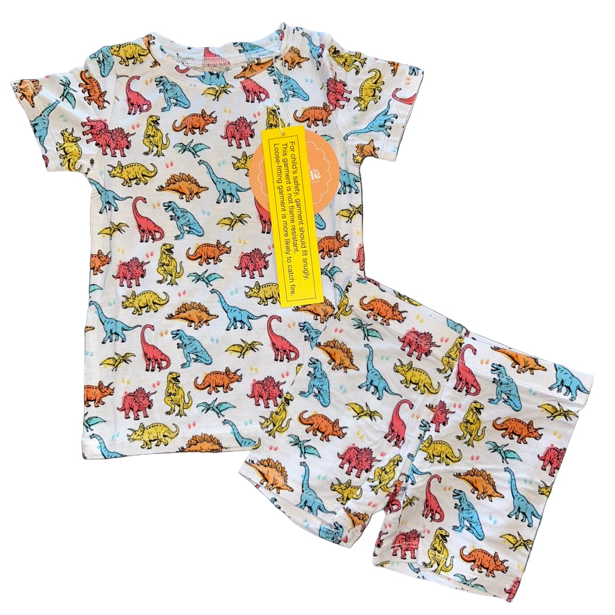 Color Me Dino Shorts Set