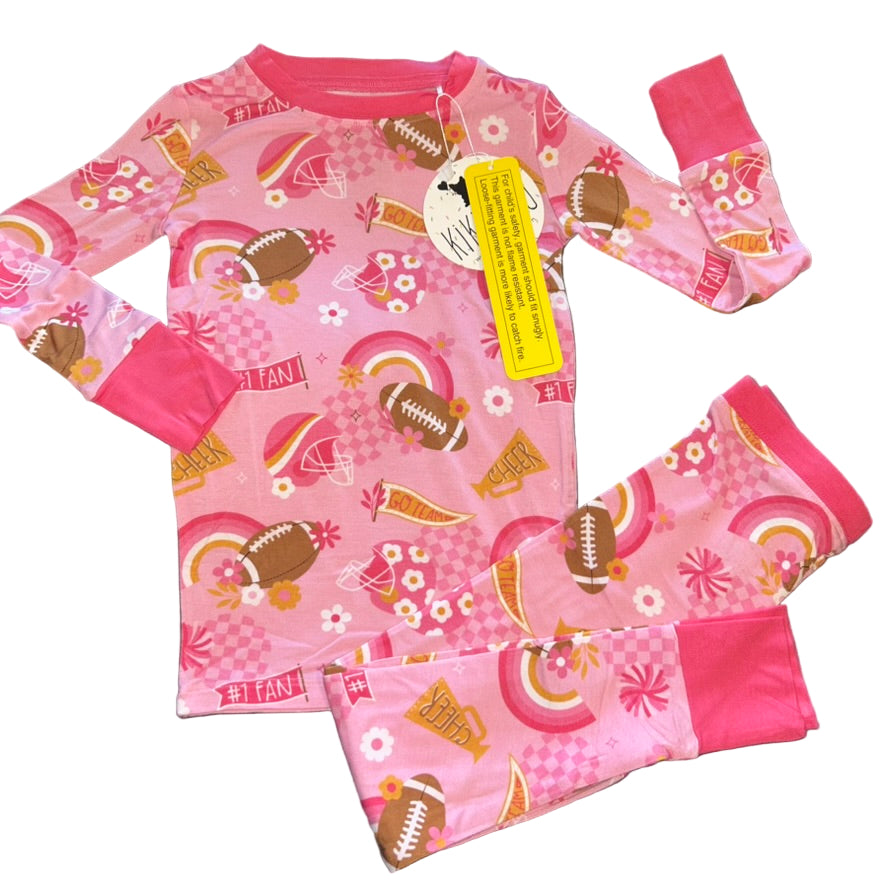 On Game Days We Wear Pink Long Sleeve Set