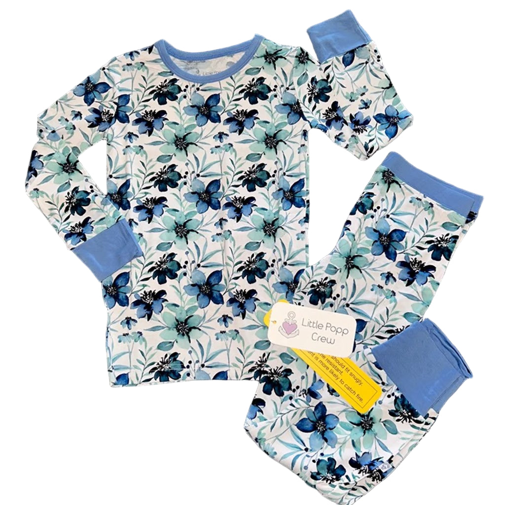Azure Petals Long Sleeve Set
