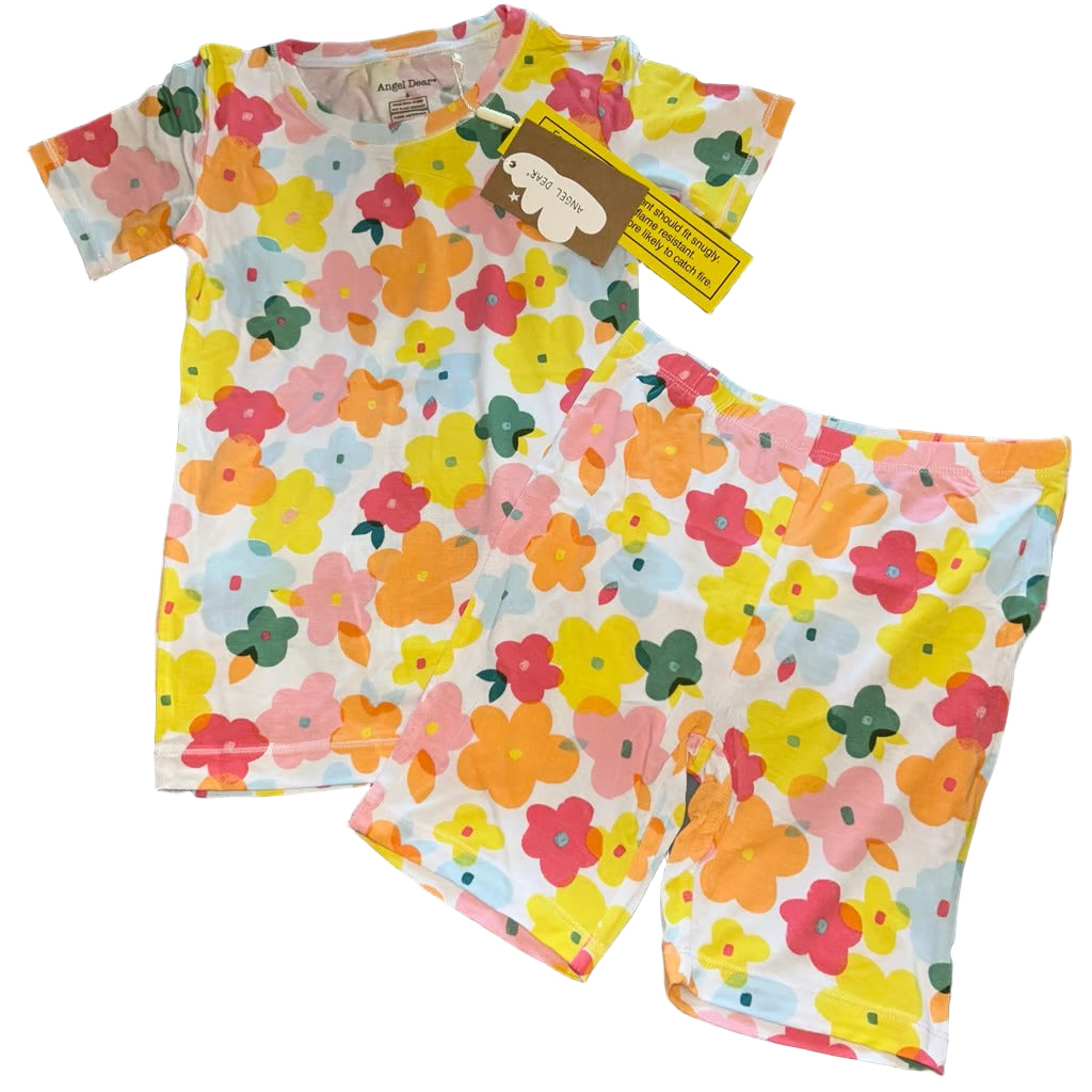 Paper Floral Shorts Set