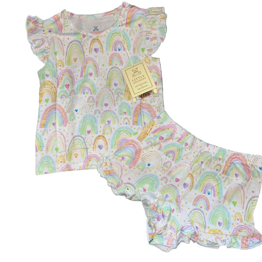 Rainbow Love Flutter Sleeve and Shorts Set