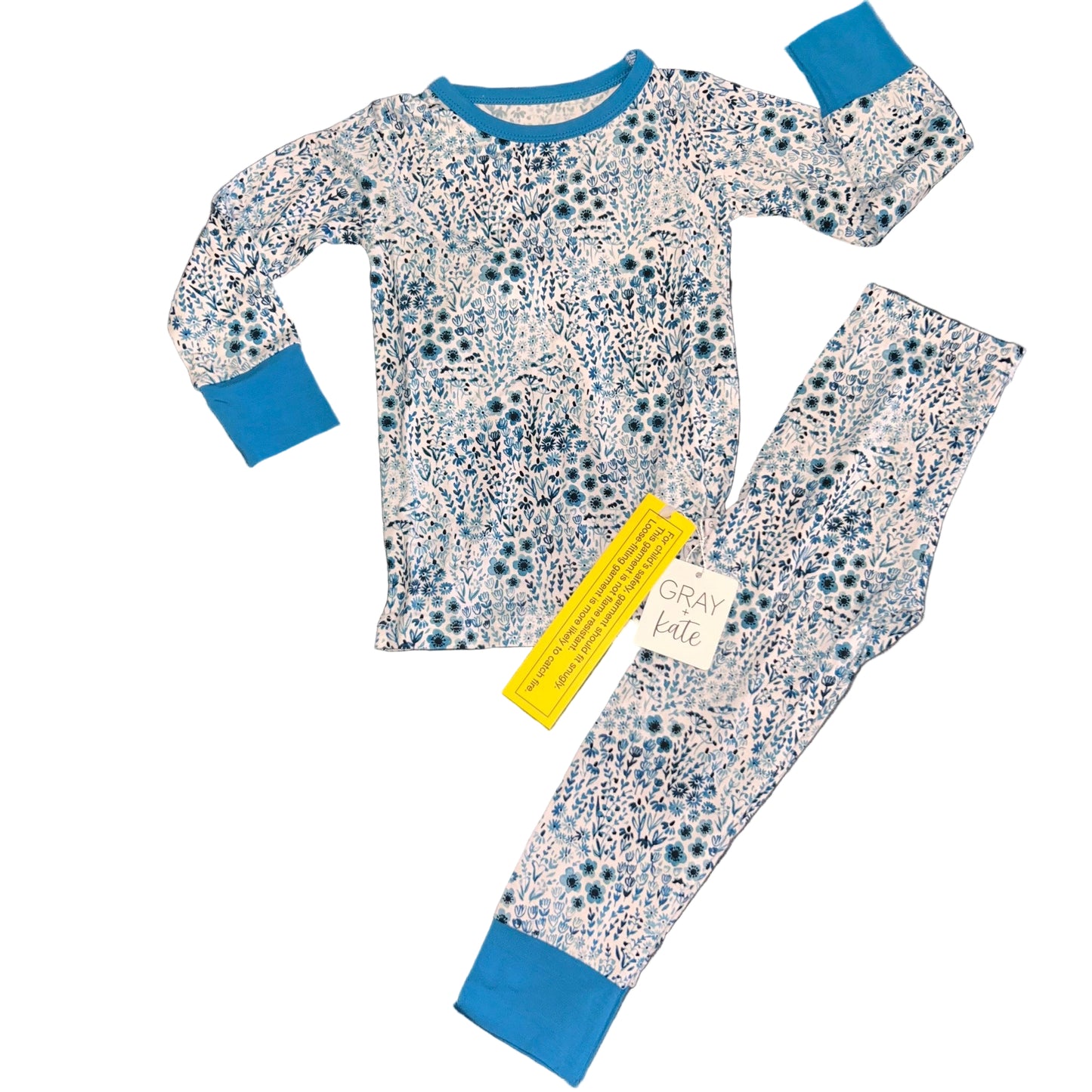 Blue Floral Long Sleeve Set