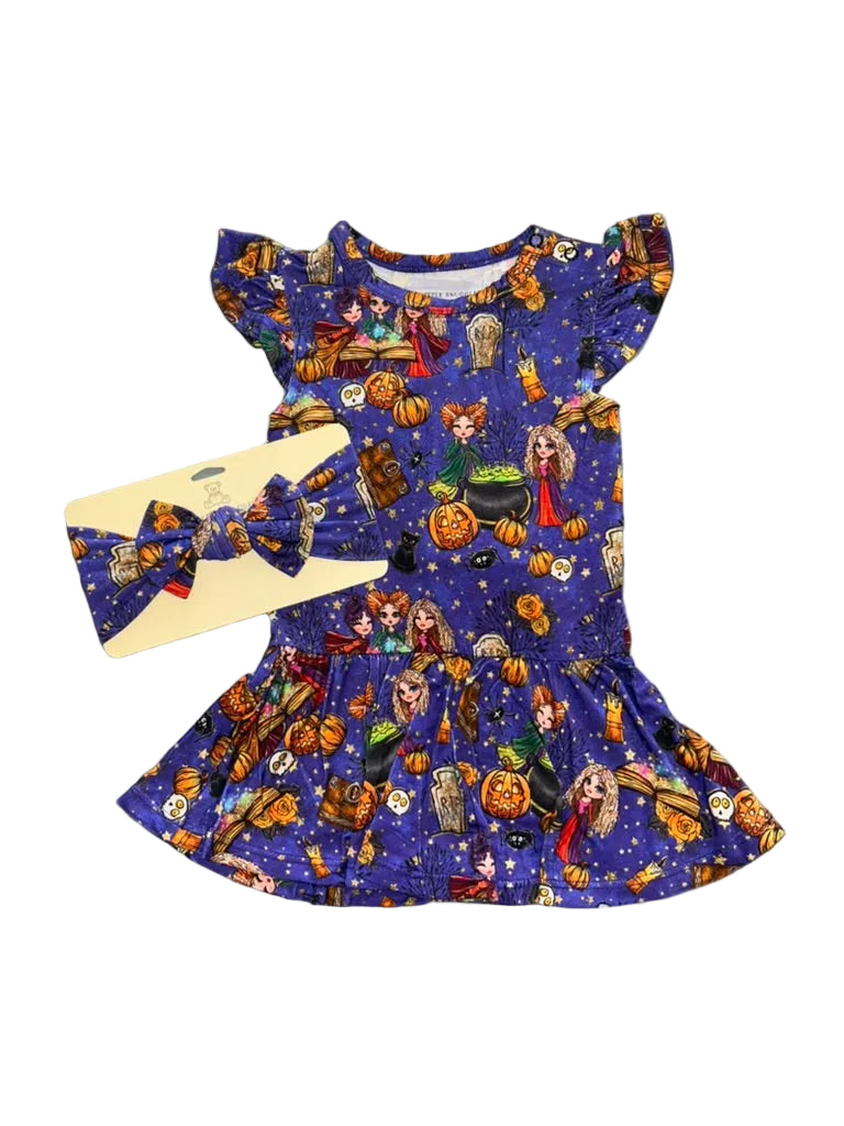 Hocus Pocus Bodysuit Twirl Dress