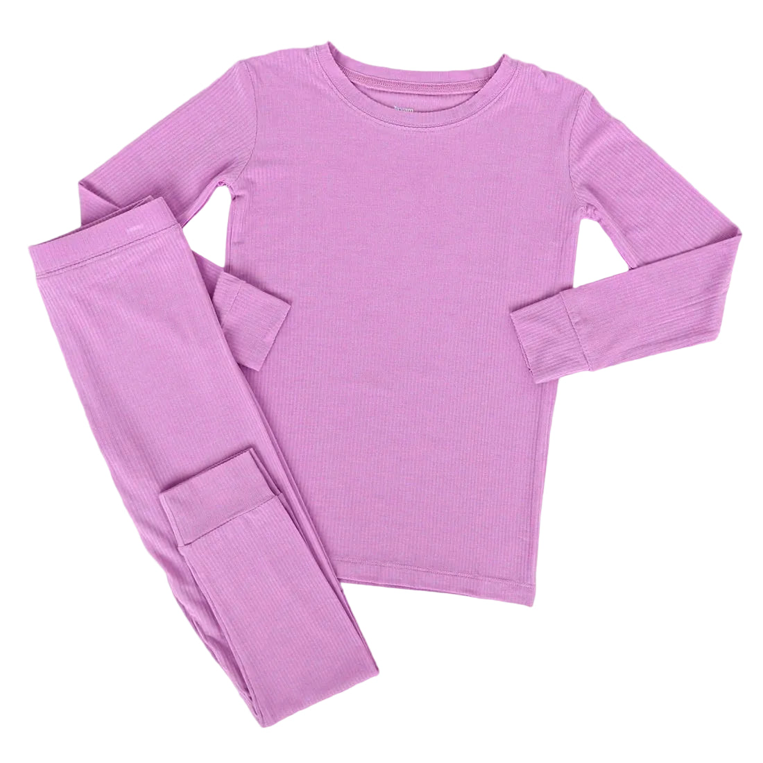 Forever Lilac Ribbed Long Sleeve Set