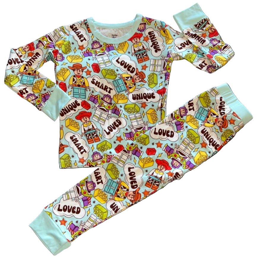 Block Story Long Sleeve Set