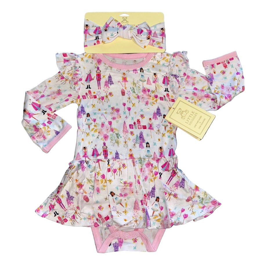 Sugar Plum Fairy Bodysuit Twirl Dress