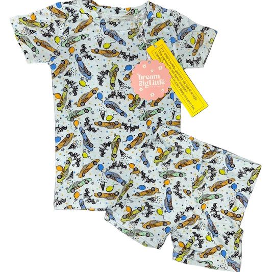 Racing to My Birthday Shorts Set