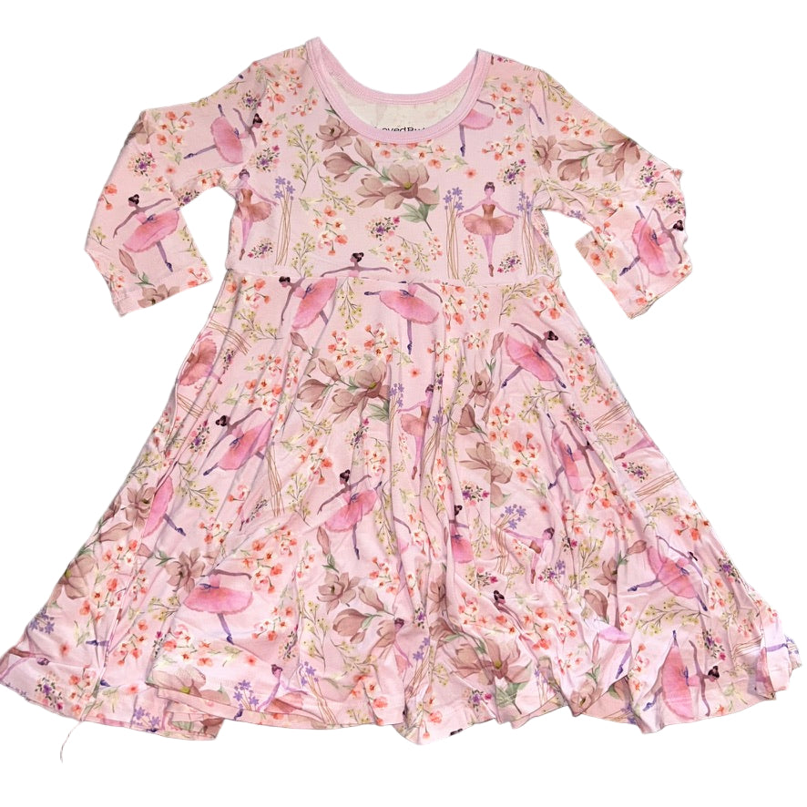 Ballerina Long Sleeve Twirl Dress