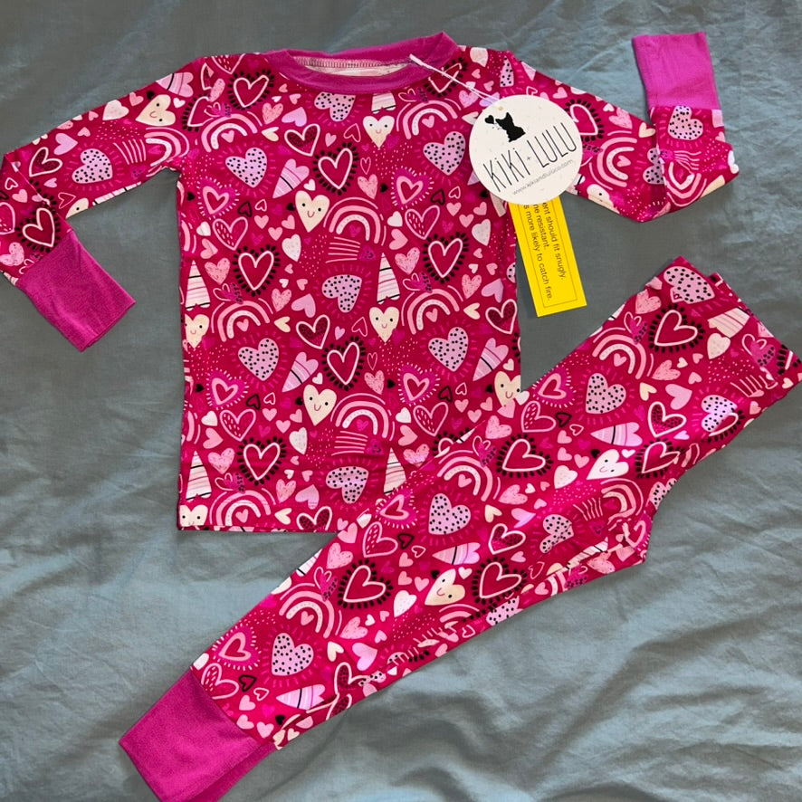 I Pink I Love You Long Sleeve Set