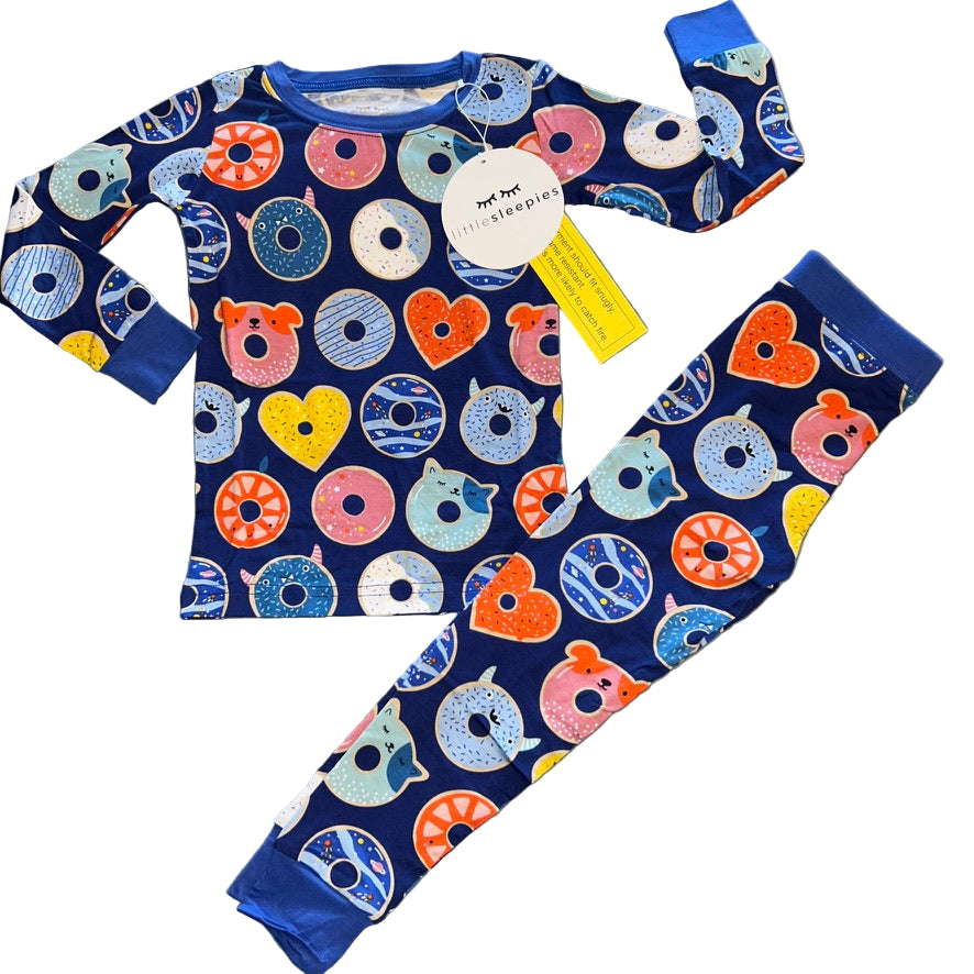 Blue Donut Dreams Long Sleeve Set