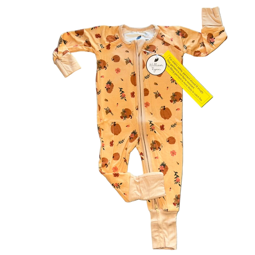 Floral Pumpkins Convertible Zippy