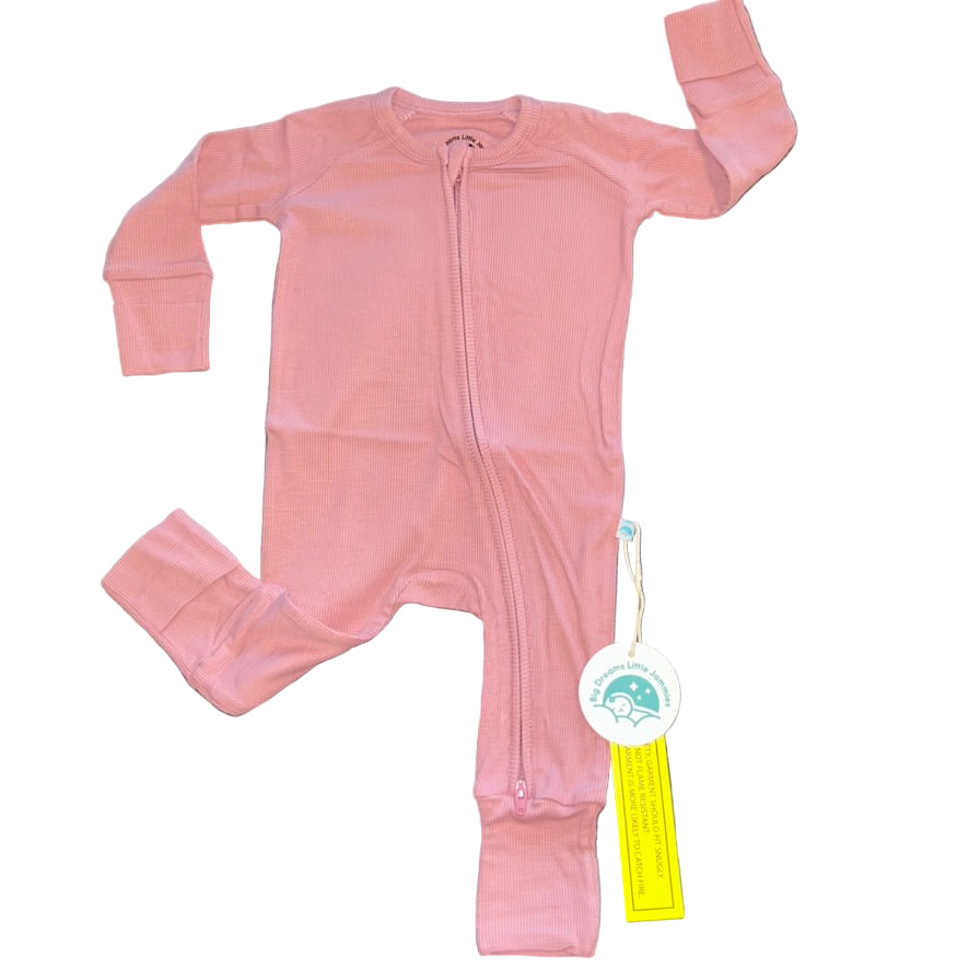 Cotton Candy (Pink) Ribbed Convertible Zippy