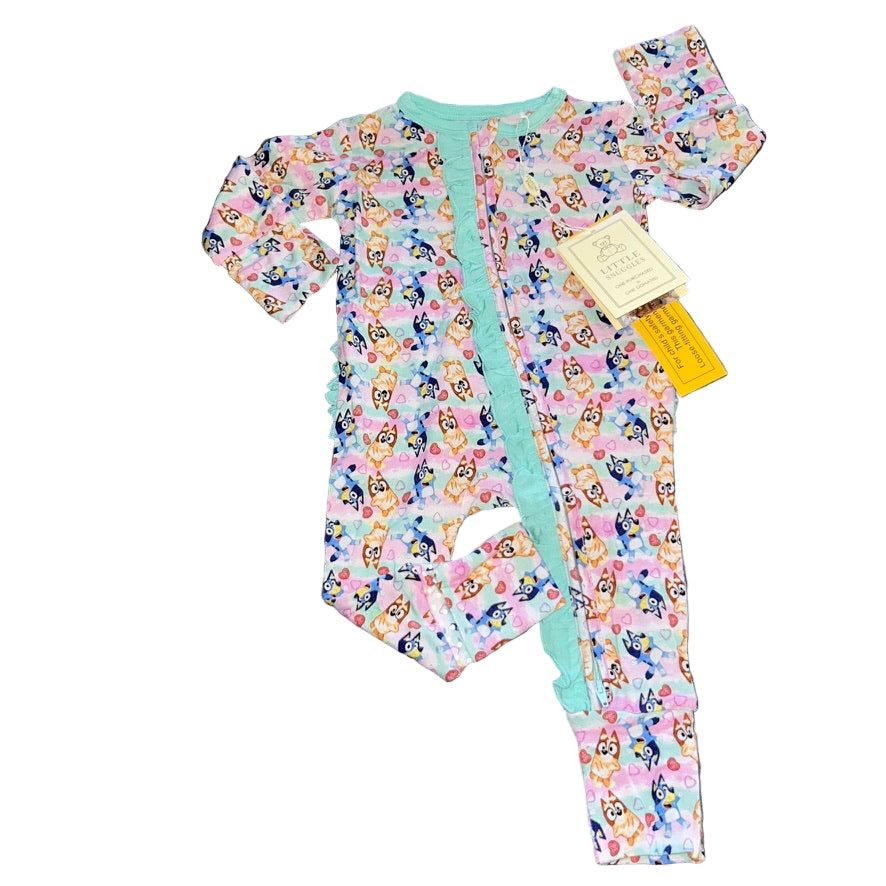 True Blue Ruffled Convertible Zippy