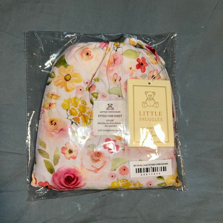 Floral Sunshine Crib Sheet