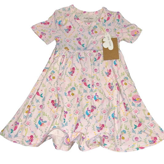 Mermaids Short Sleeve Twirl Dress