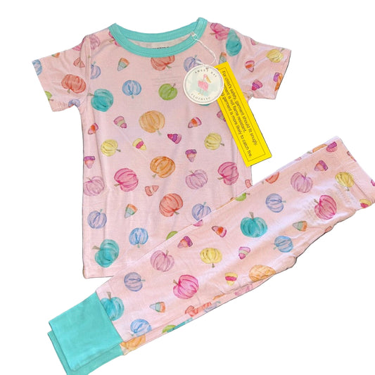 Pink Pumpkin Short Sleeve Set