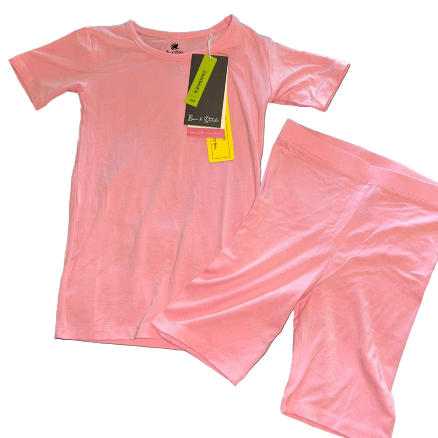 Pink Blossom Shorts Set