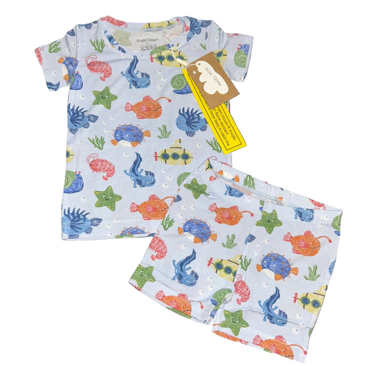 Cute Ocean Creatures Shorts Set