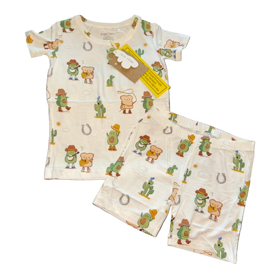 Avocado Toast Western Shorts Set