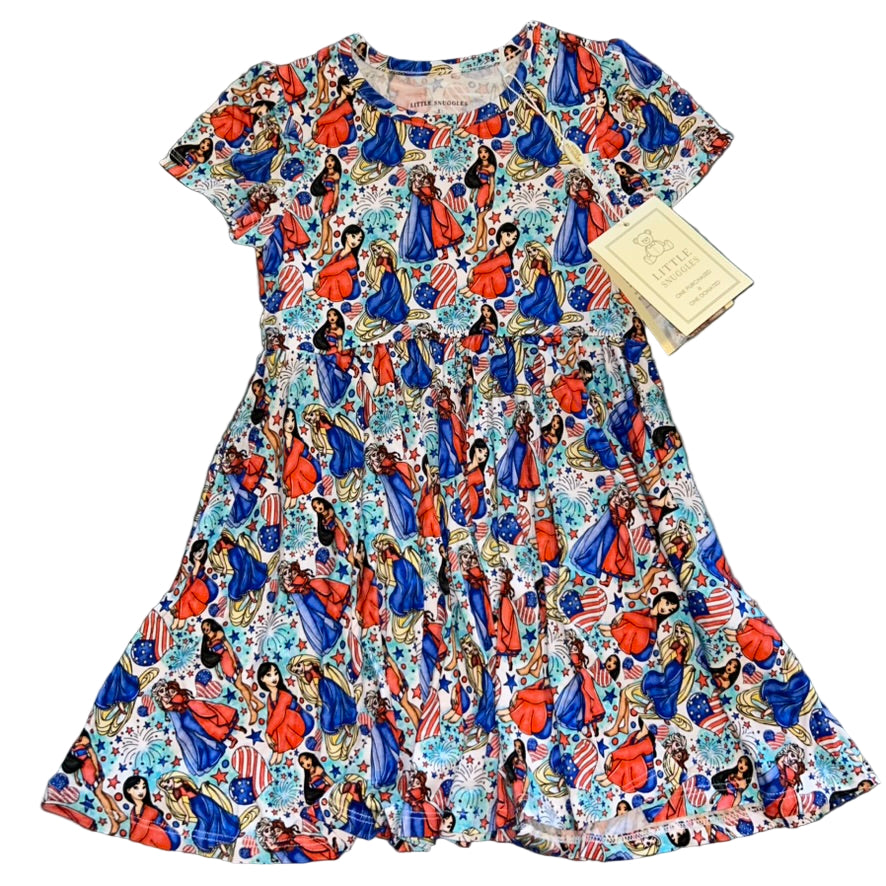 American Princess Short Sleeve Twirl Dress