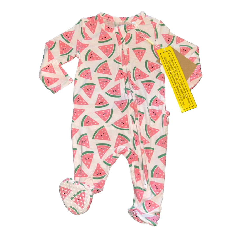 Watermelon Hearts Footie
