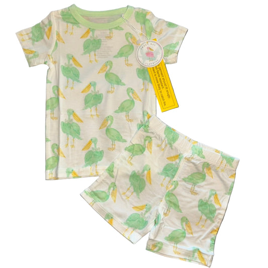 Mint Pelican Shorts Set