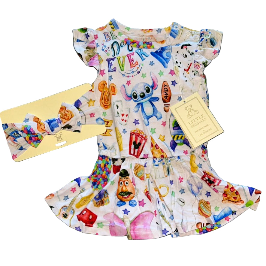Best Day Ever Bodysuit Twirl Dress