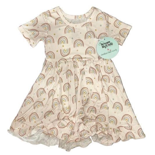 Raleigh's Rainbows Short Sleeve Twirl Dress