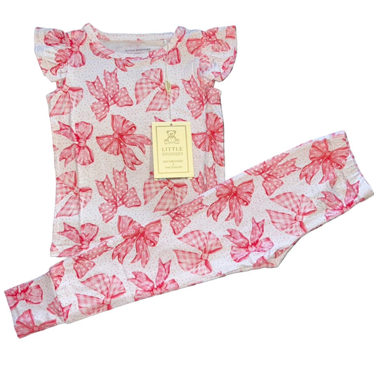 Lovin' Bows Flutter Sleeve and Pants Set