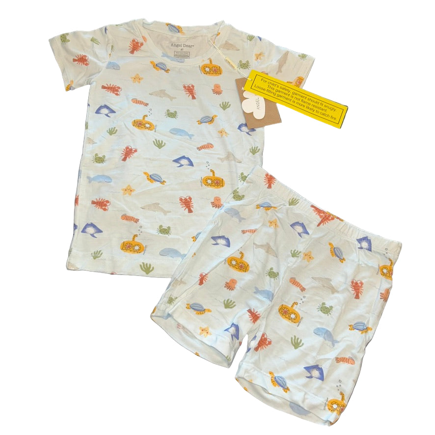 Inky Ocean Shorts Set