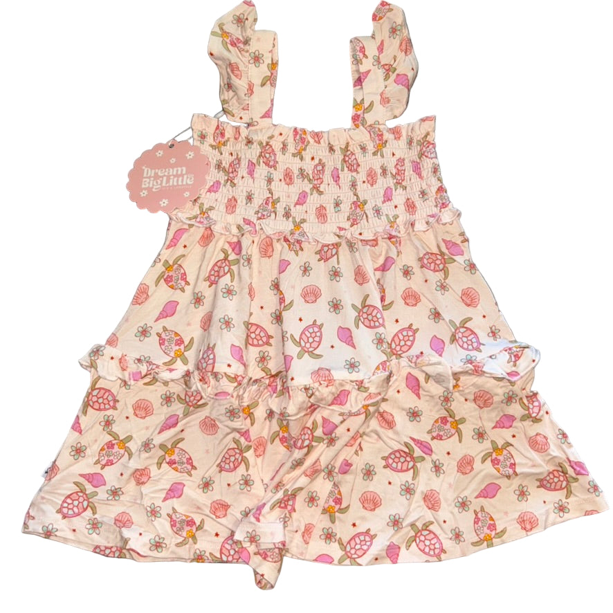 Love Your Shell Smocked Twirl Dress