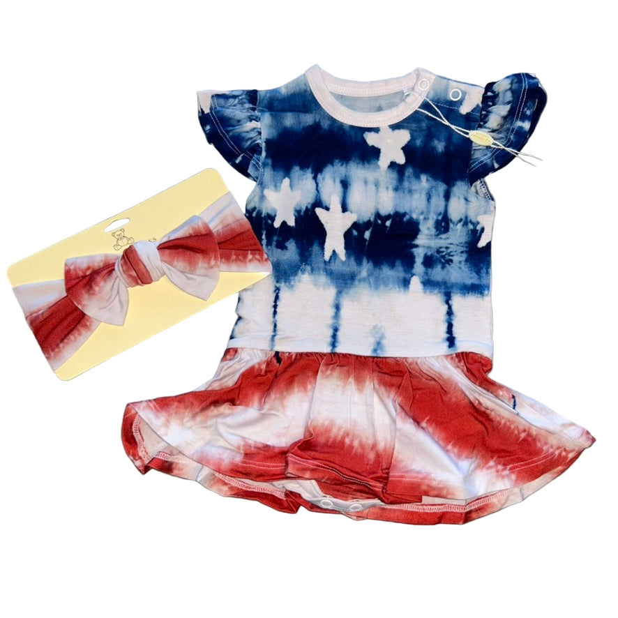 Americana Bodysuit Twirl Dress